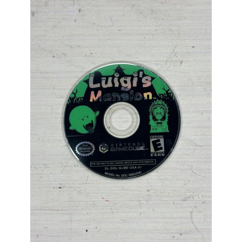 Nintendo Luigi's Mansion Game Disc - Black and Green